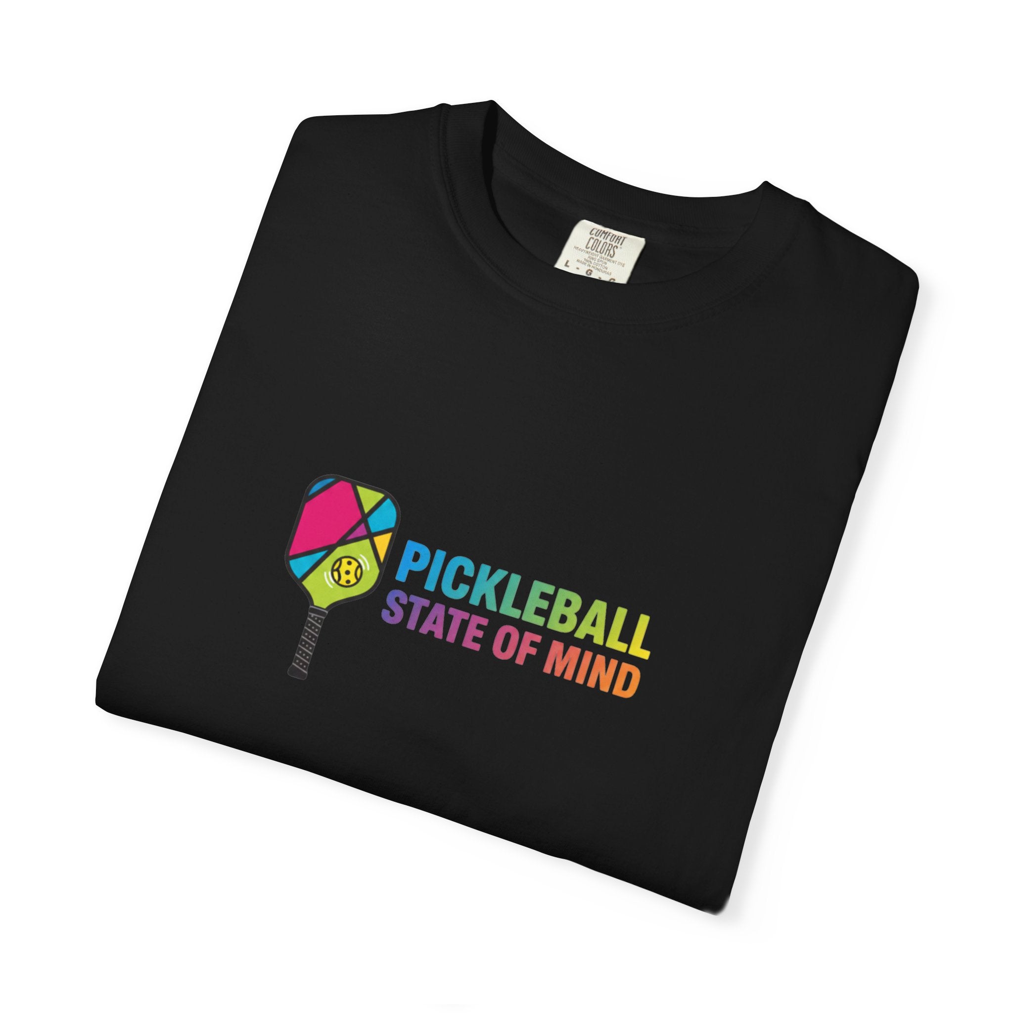 Pickleball State of Mind T-shirt | Colorful Paddle Graphic