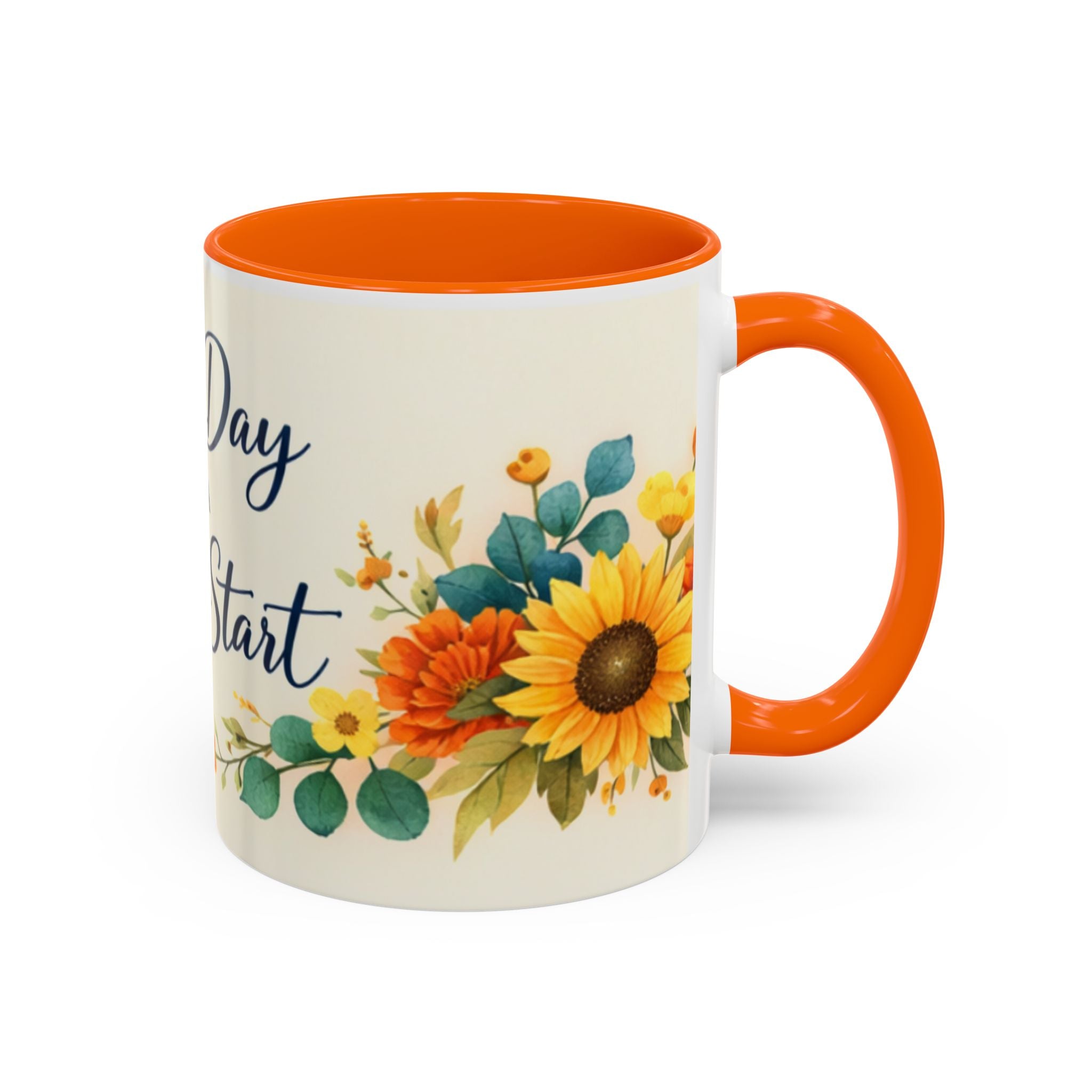 Every Day Is A Fresh Start mug | Floral sunflower coffee mug