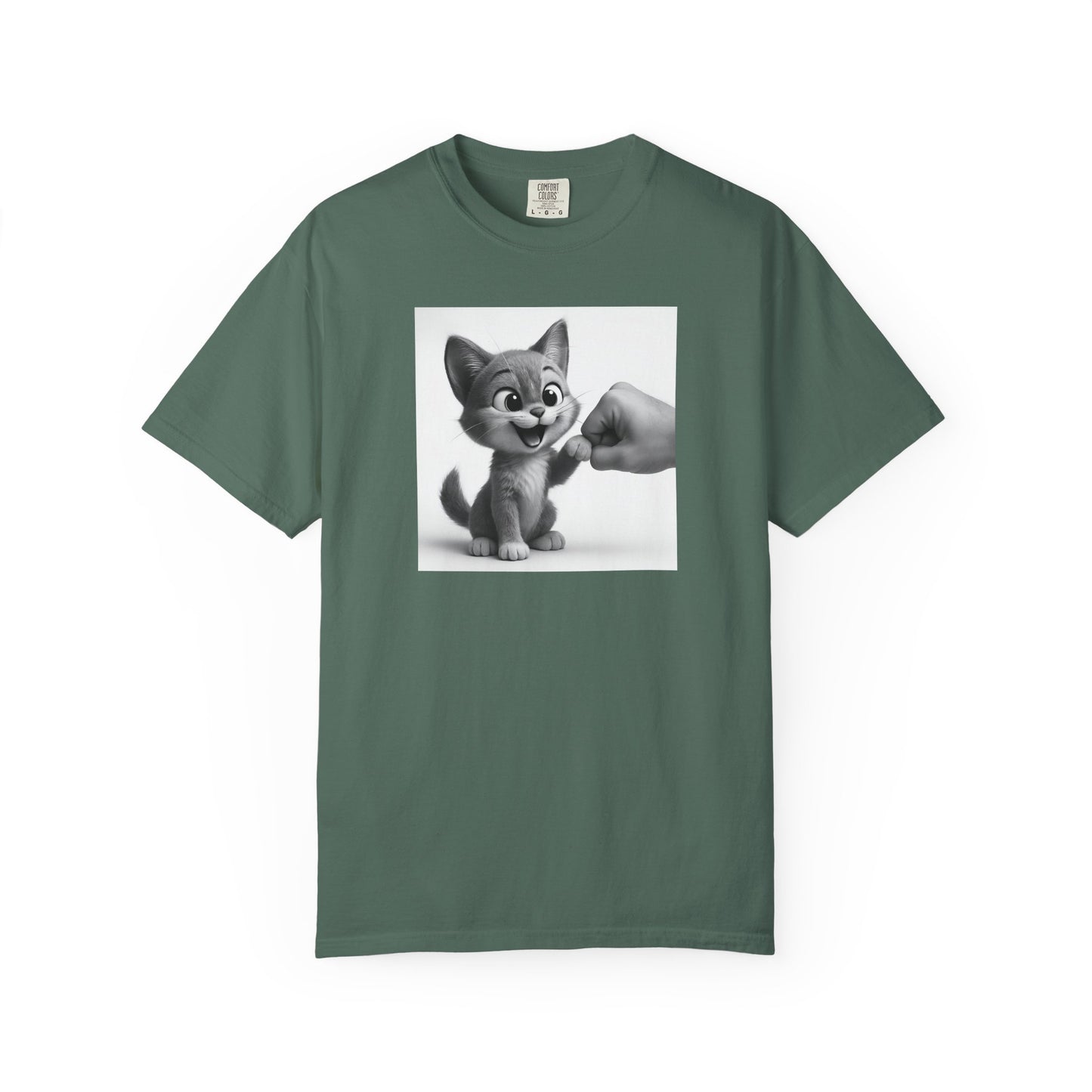 Kitten Fist Bump T-shirt | Cute Kitty Paw Bump Design