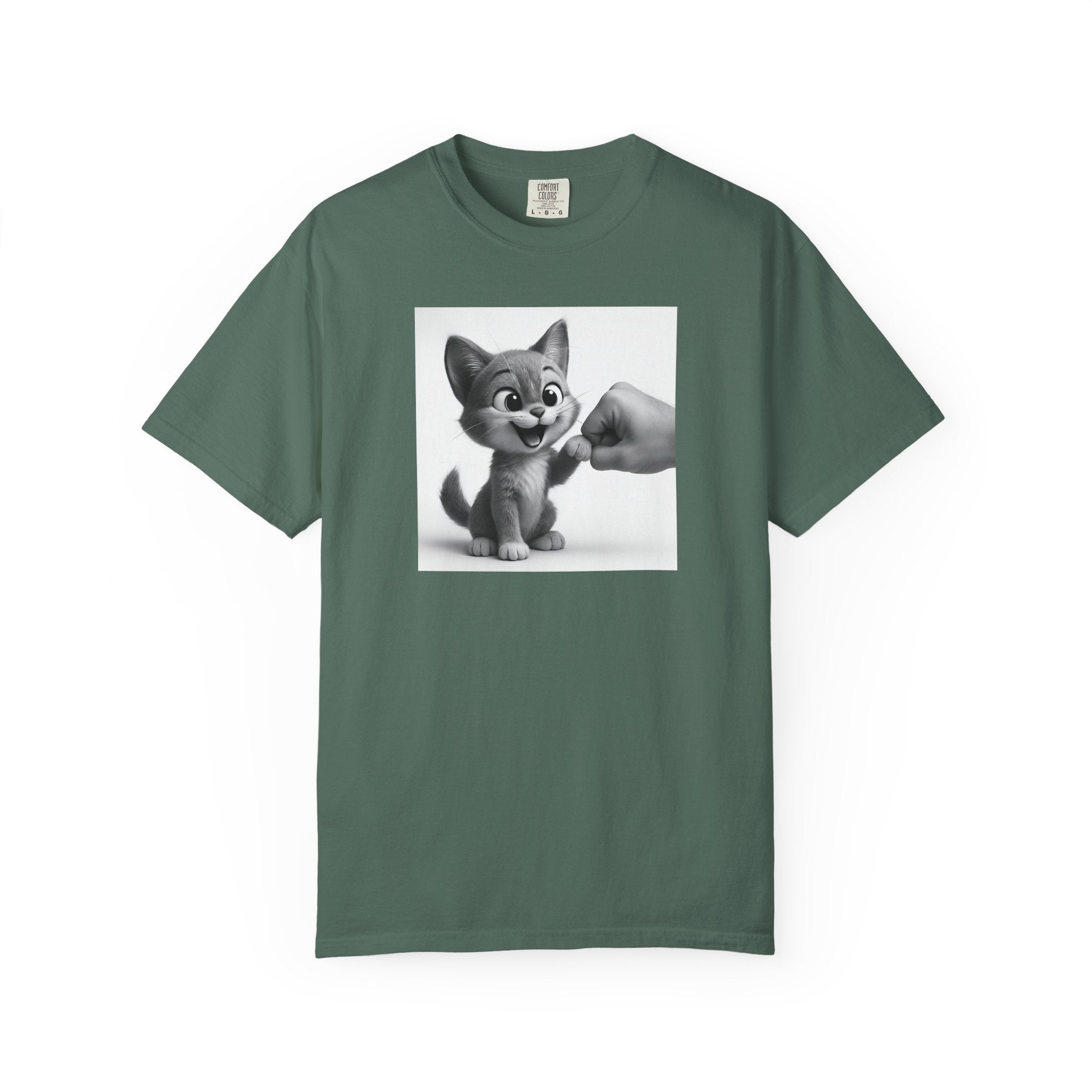 Kitten Fist Bump T-shirt | Cute Kitty Paw Bump Design