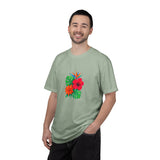 Tropical Hibiscus Floral Tee | Monstera Leaves, Bird of Paradise