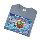Arctic Dink Polar Bear Pickleball T-Shirt | Retro Game Art