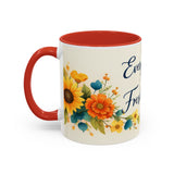 Every Day Is A Fresh Start mug | Floral sunflower coffee mug