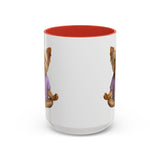 Meditating Yorkshire Terrier Mug | Accent Coffee Mug 11oz 15oz