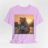 Dink Responsibly Pickleball Capybara Tee | Funny Animal Sports Art