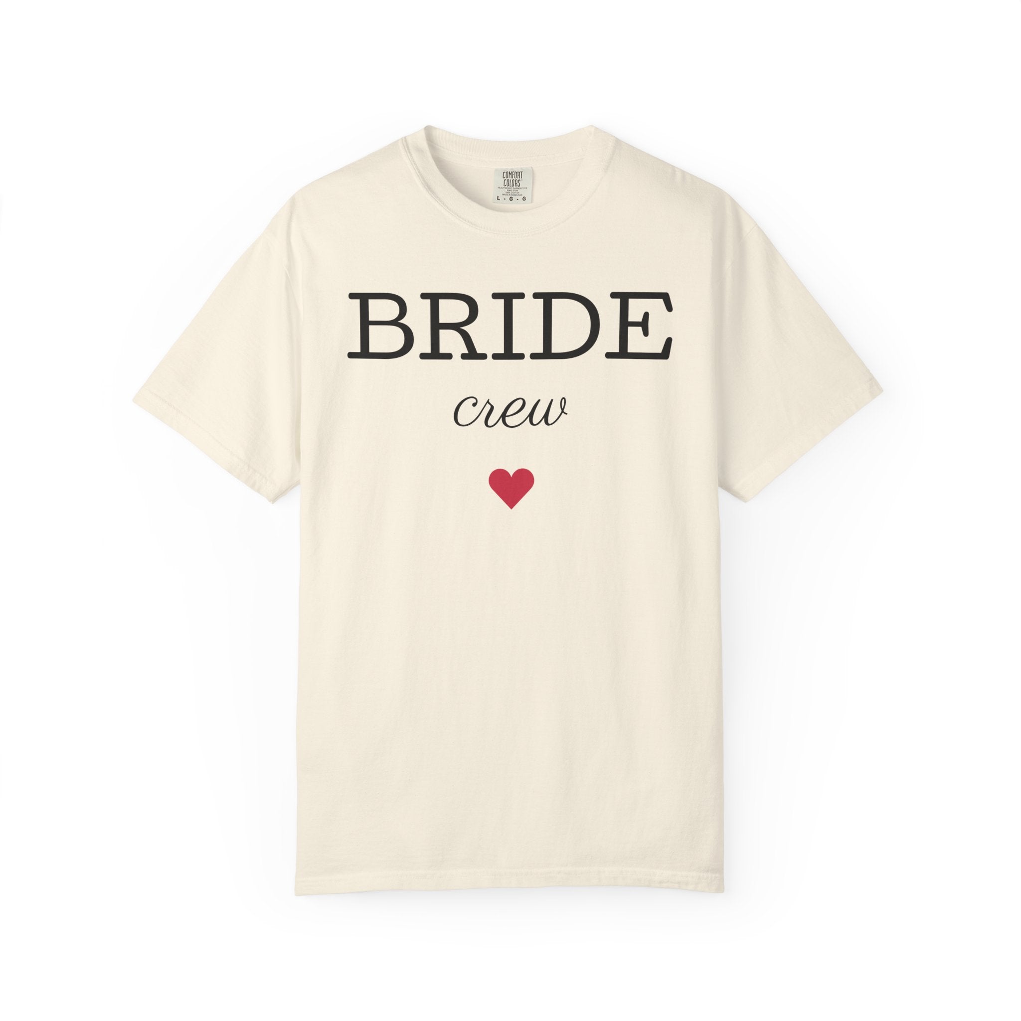Bride Crew T-Shirt | Bachelorette Party Tee, Heart Bridesmaid Shirt