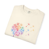 Rainbow Dandelion Tee | T-Shirt, Colorful Seed Puff Design