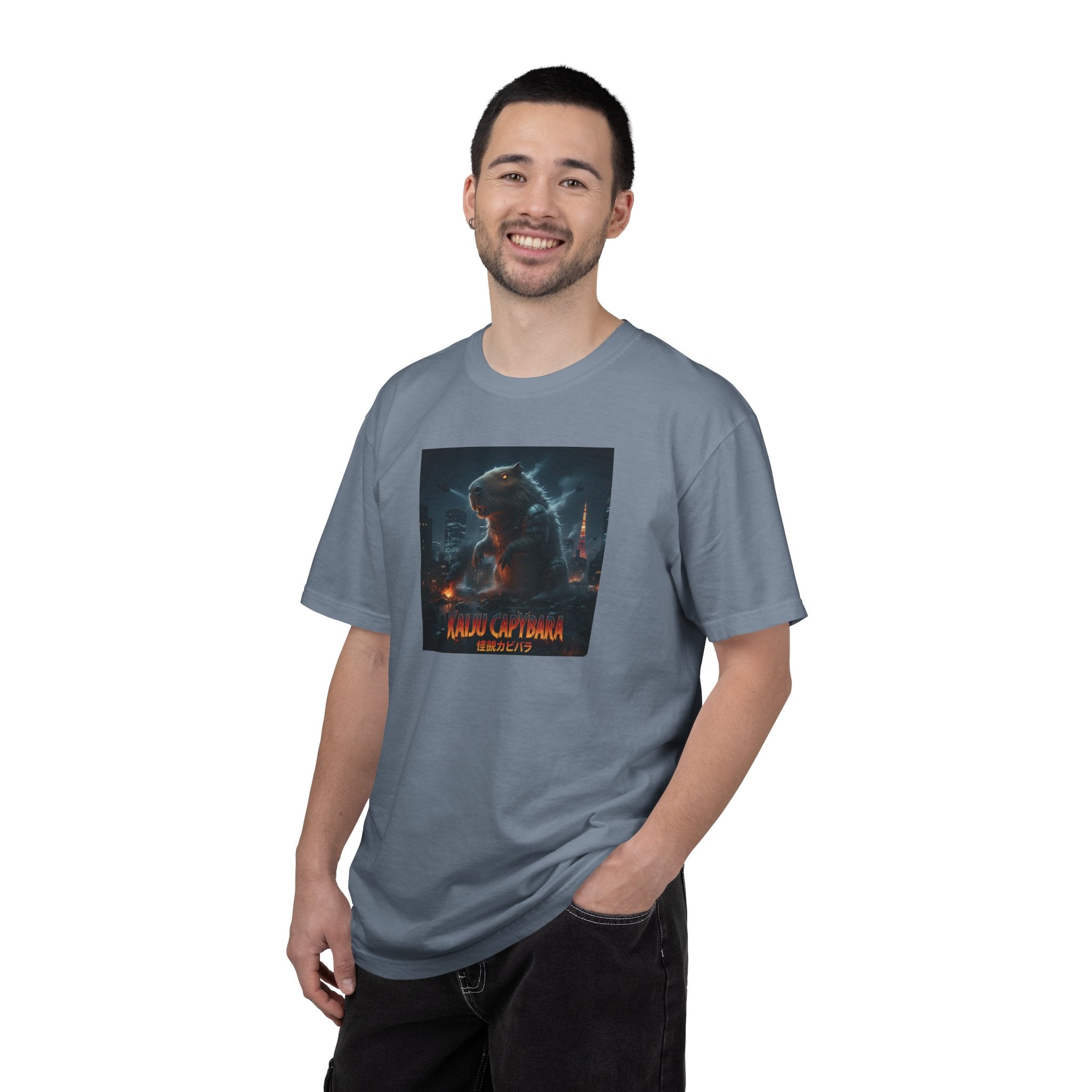 Kaiju Capybara T-shirt | Giant Monster Rodent Graphic Tee