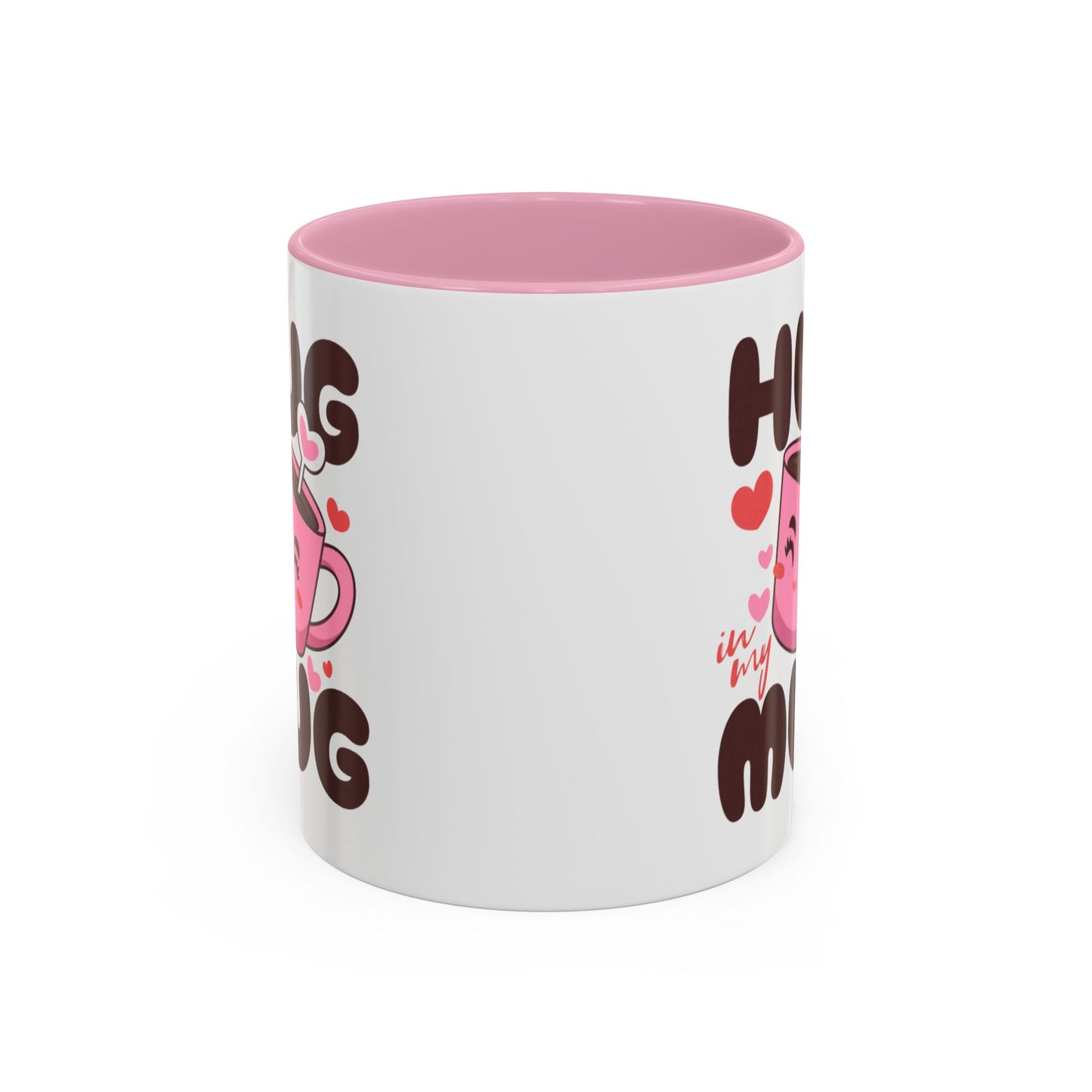 Hug in My Mug Mug | Cute Pink Cup, Heart Coffee Design