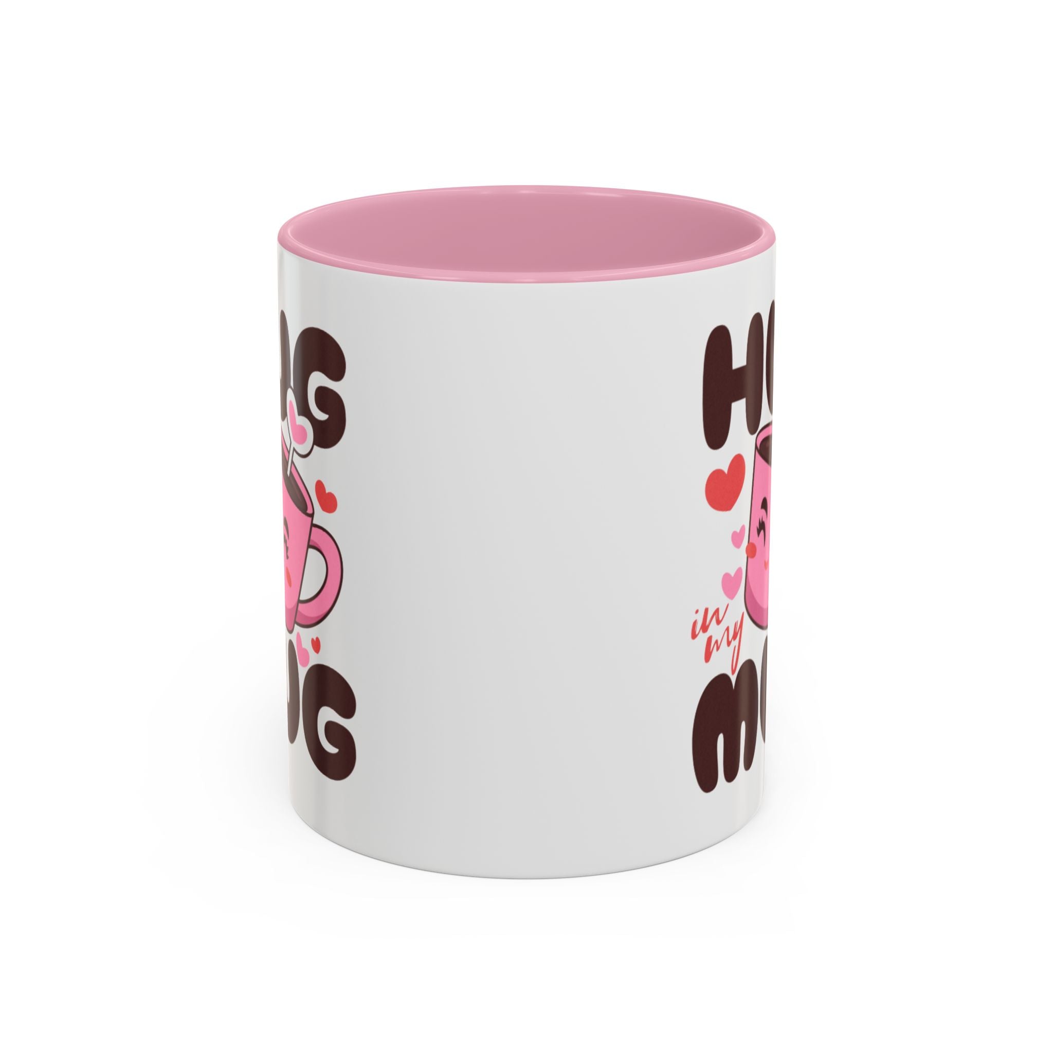 Hug in My Mug Mug | Cute Pink Cup, Heart Coffee Design