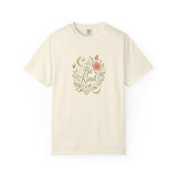 Be Kind Floral Wreath T-Shirt | Positive Quote, Boho Botanical Design