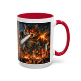Catzilla Tokyo Cityscape Mug | Color Interior 11oz 15oz