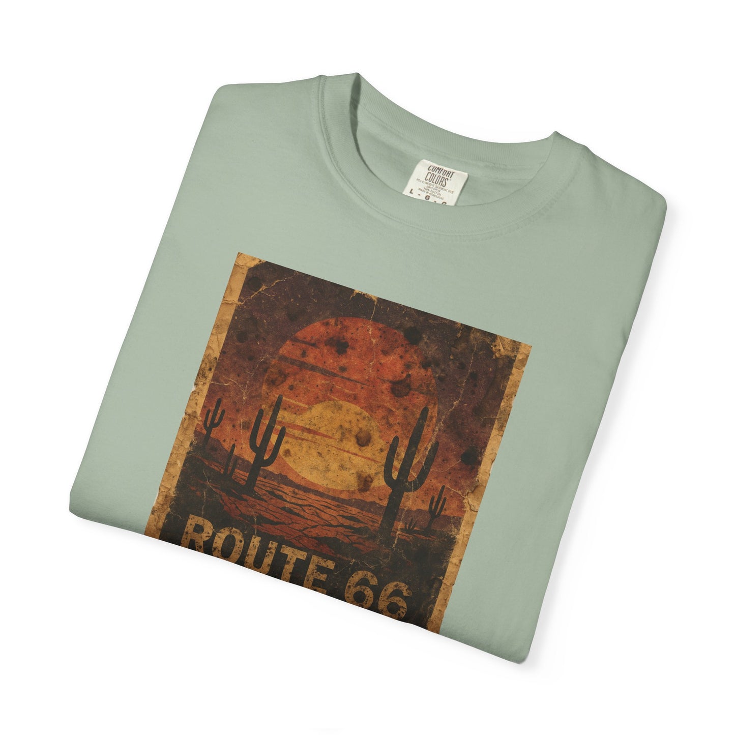 Route 66 Desert Sunset T-shirt | Vintage Road Trip Tee