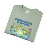 Pickleball Pals of the Pond T-Shirt | Cute Frog Pond Illustration