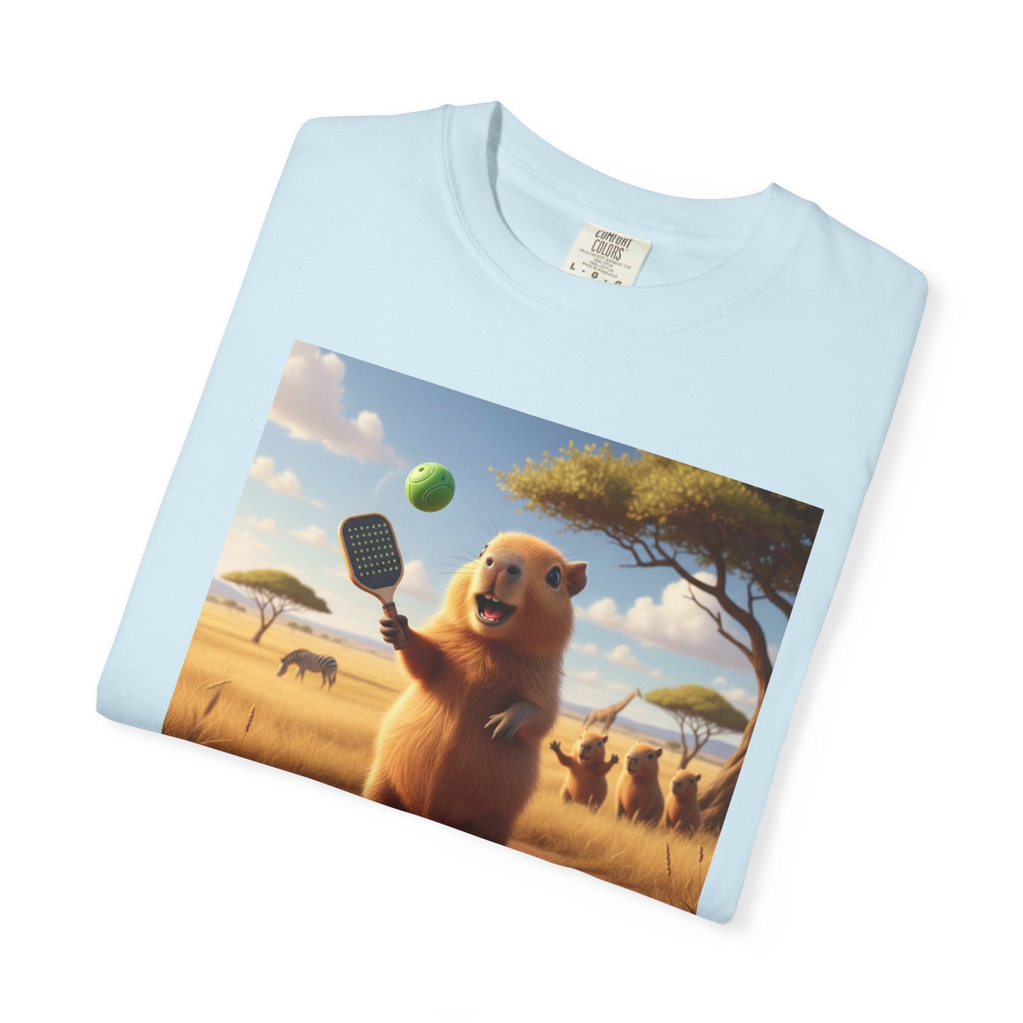 Capybara Pickleball T-shirt | Cute Animal Sports Meme