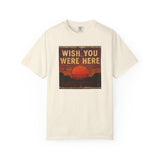Wish You Were Here Sunset T-shirt | Vintage Sunset Graphic