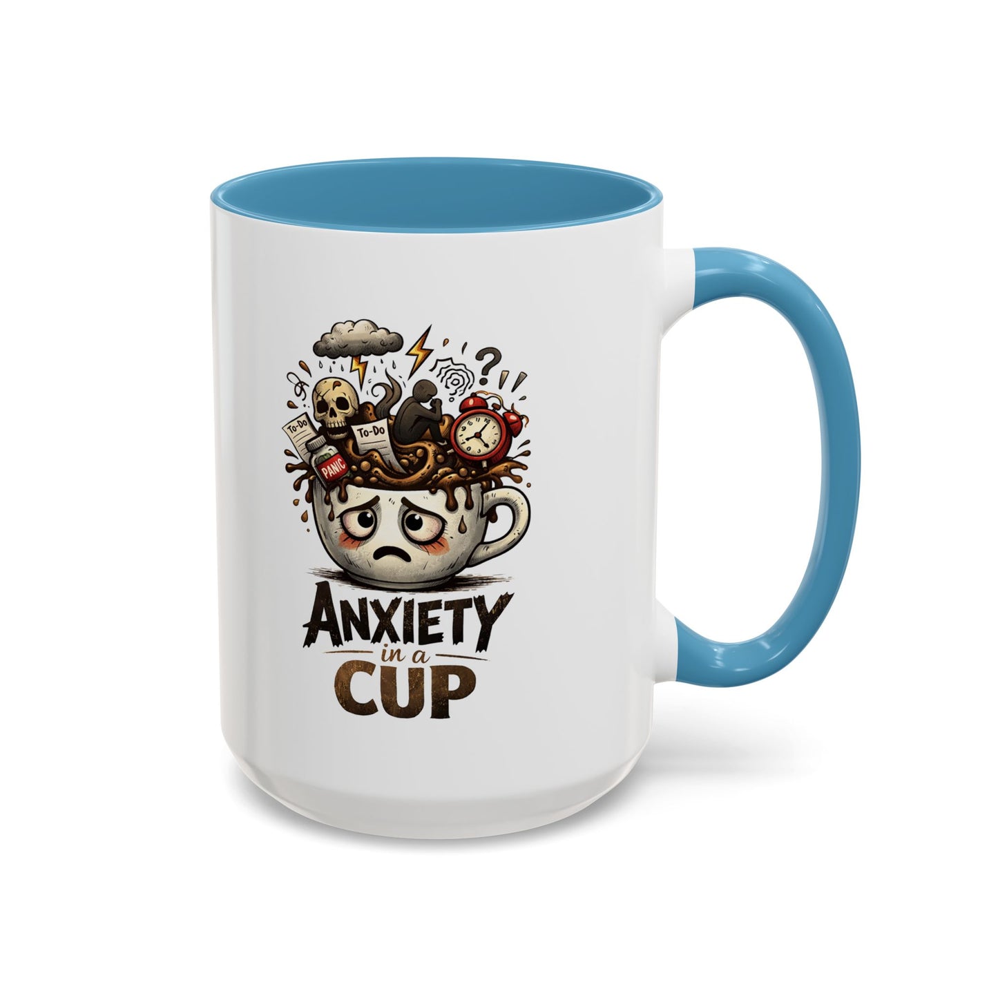 Anxiety in a Cup Coffee Mug | Accent 11oz 15oz