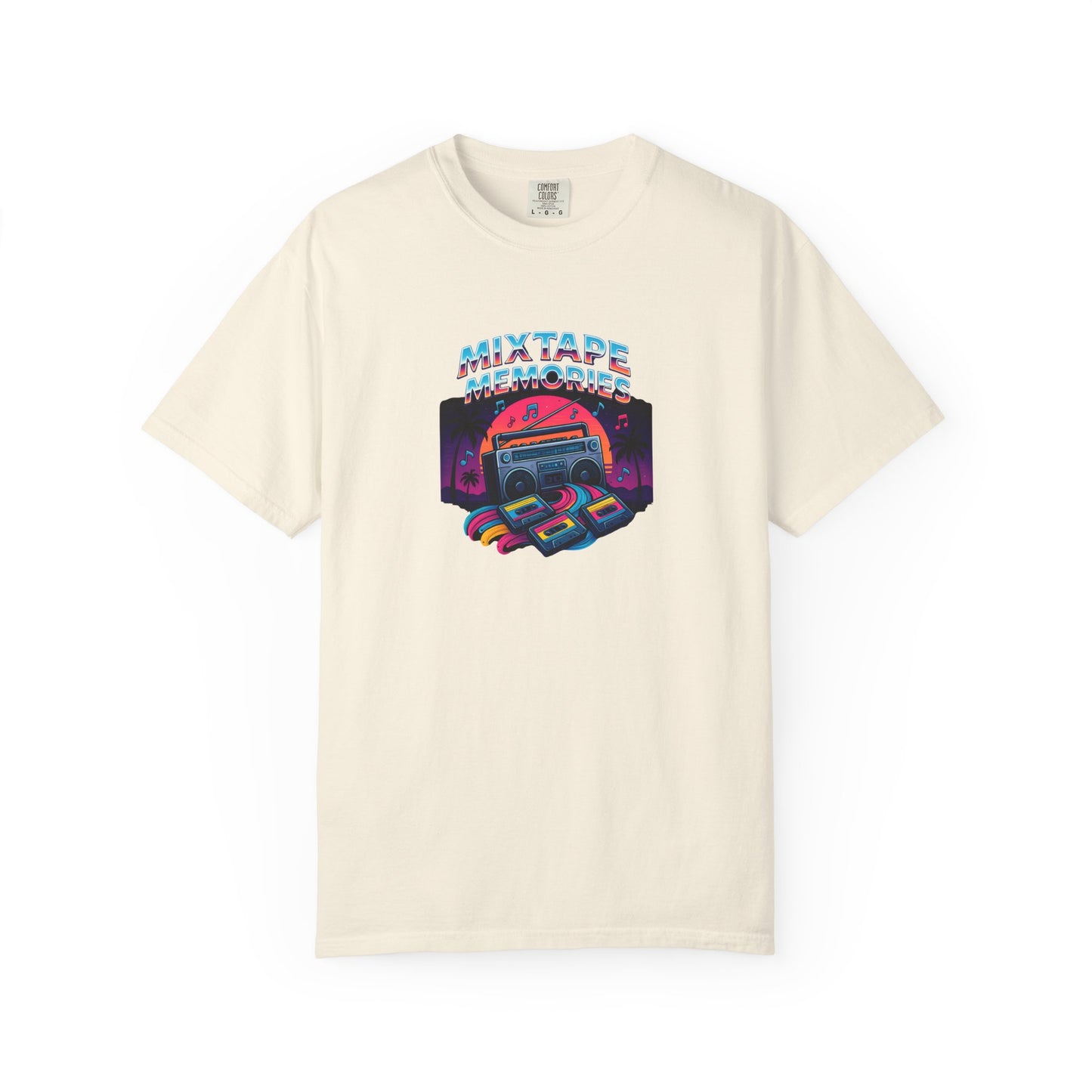 Mixtape Retro Cassette Graphic T-shirt | Vaporwave 80s Neon Music Tee