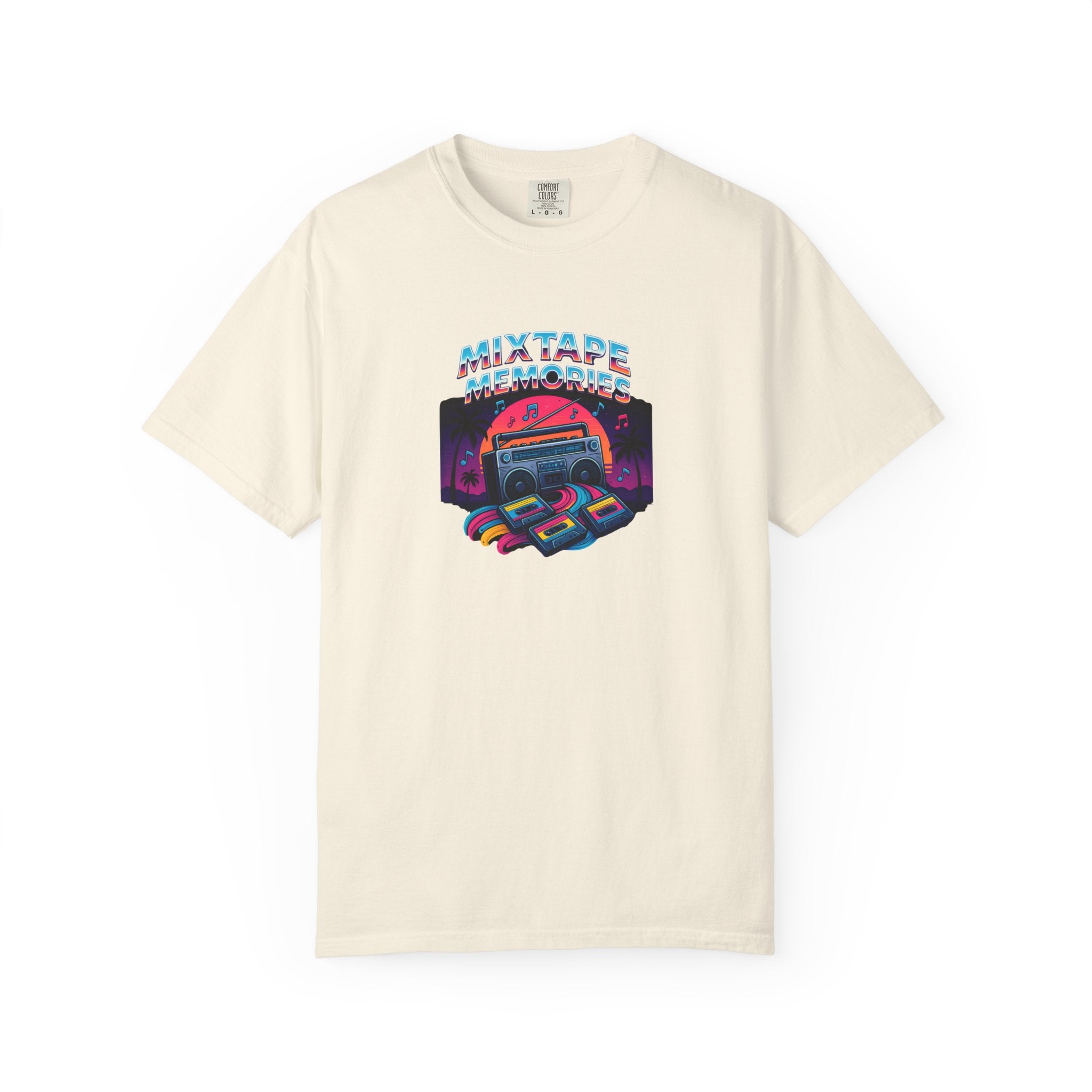Mixtape Retro Cassette Graphic T-shirt | Vaporwave 80s Neon Music Tee