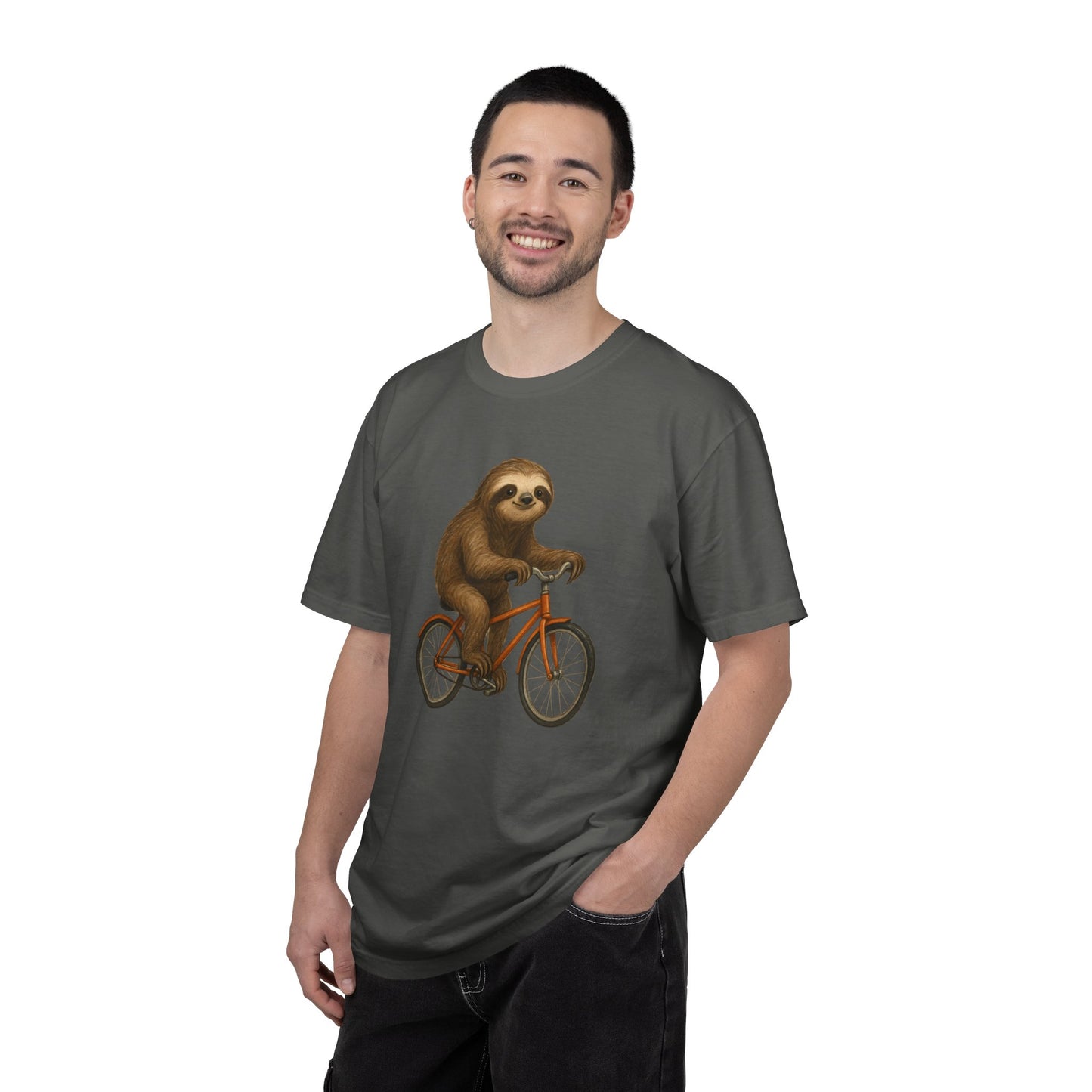Sloth Bicycle Shirt – Funny Riding Bike Illustration Tees for Cycling Lover