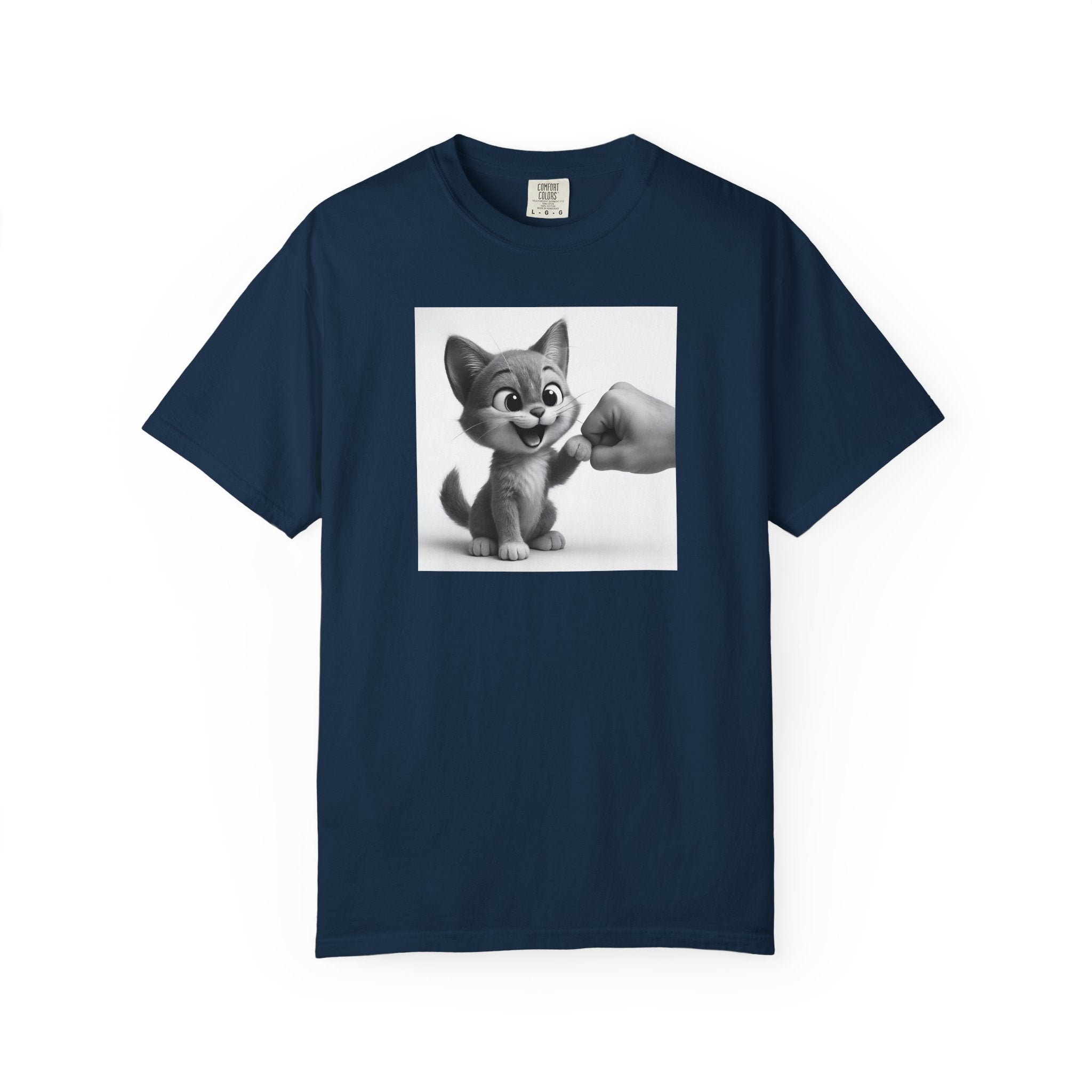 Kitten Fist Bump T-shirt | Cute Kitty Paw Bump Design