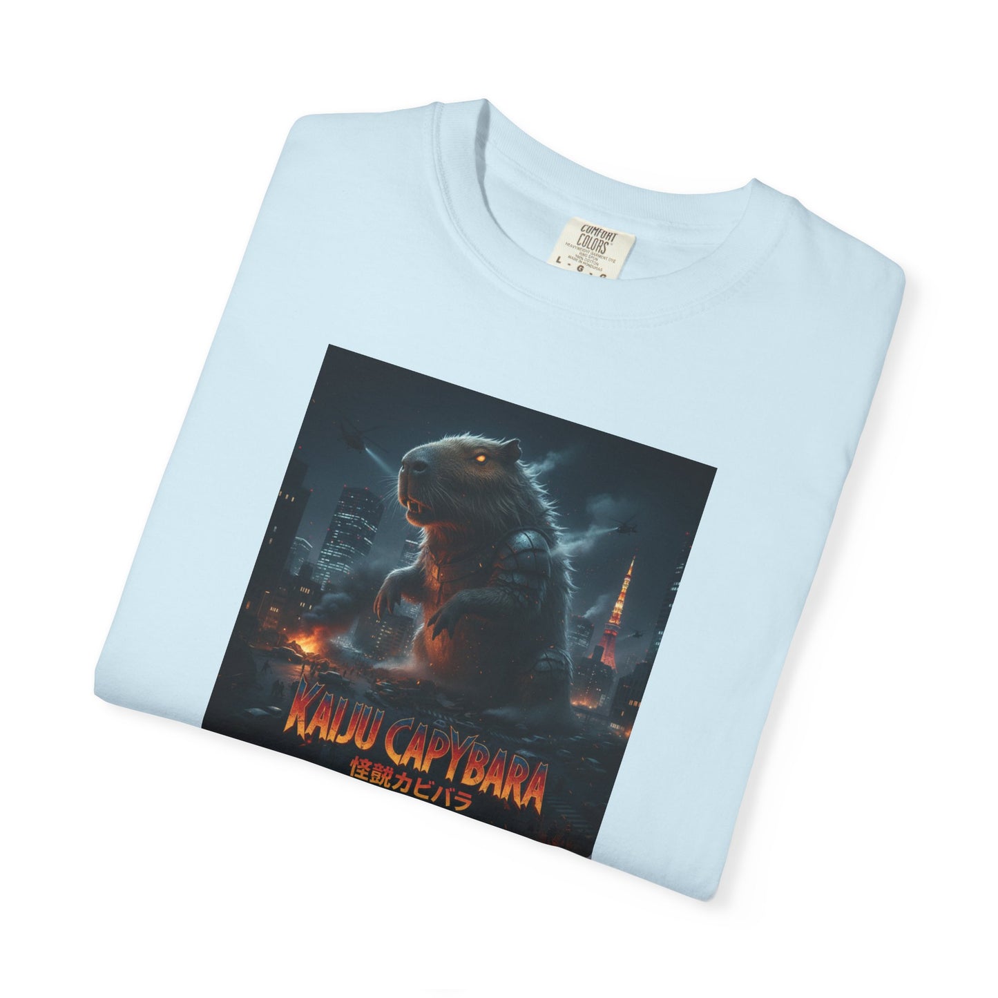 Kaiju Capybara T-shirt | Giant Monster Rodent Graphic Tee