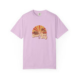 Good Vibes Only T-shirt | Retro Sunset Palm Peace Sign