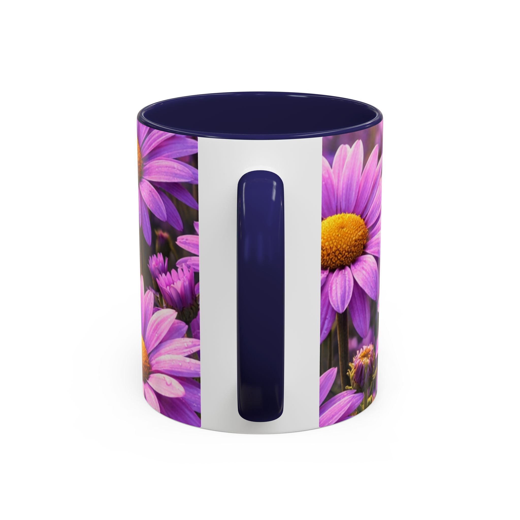 Purple Daisy Floral Mug | Accent Coffee Mug 11oz 15oz