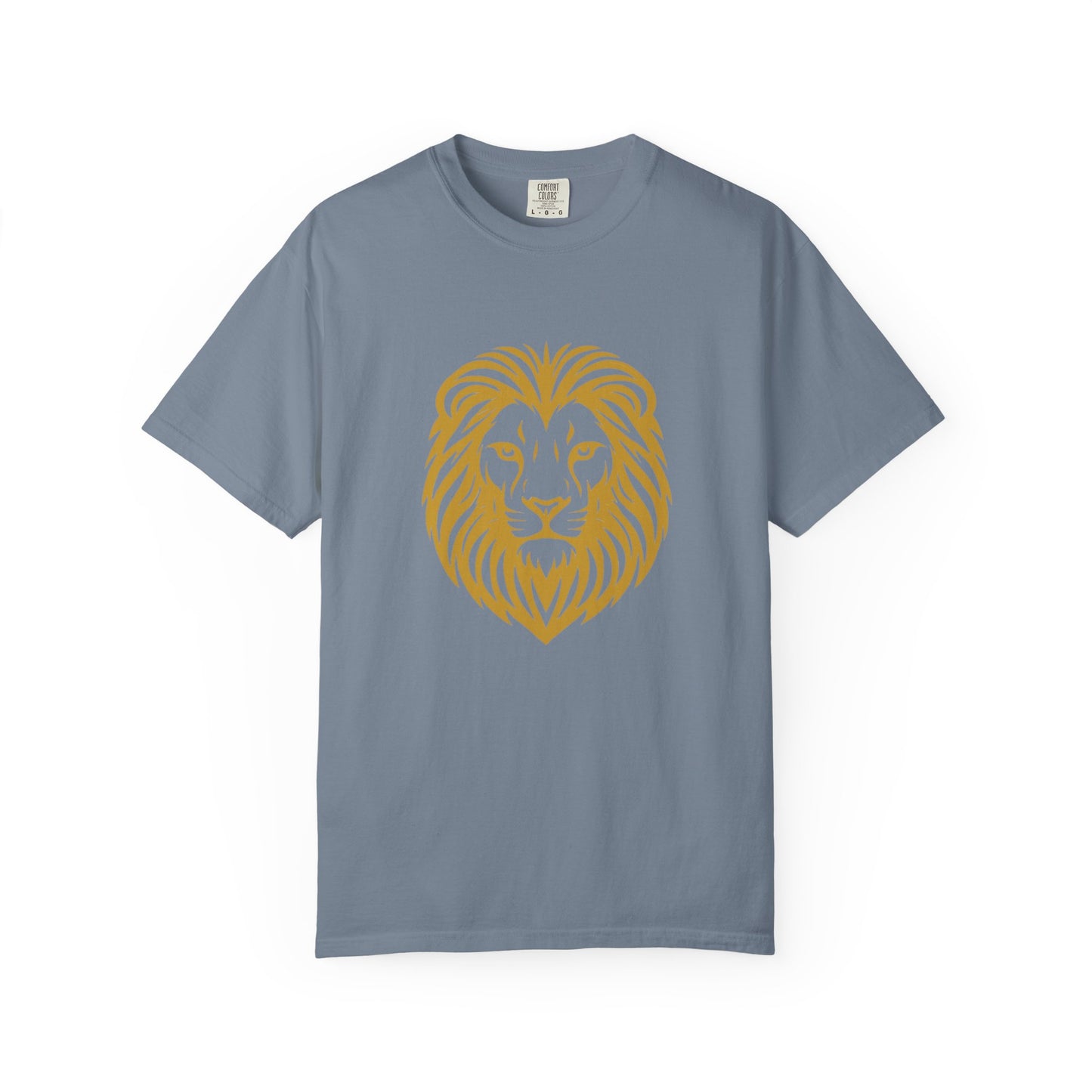Golden Lion Head T-shirt | Minimal Animal Graphic Tee