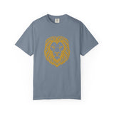 Golden Lion Head T-shirt | Minimal Animal Graphic Tee