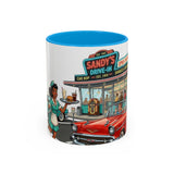 1950s Diner Scene Mug | Retro Car Hop Coffee Cup