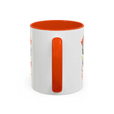 Morning Coffee Mug | Retro Cartoon Coffee Cup, Colorful Ceramic