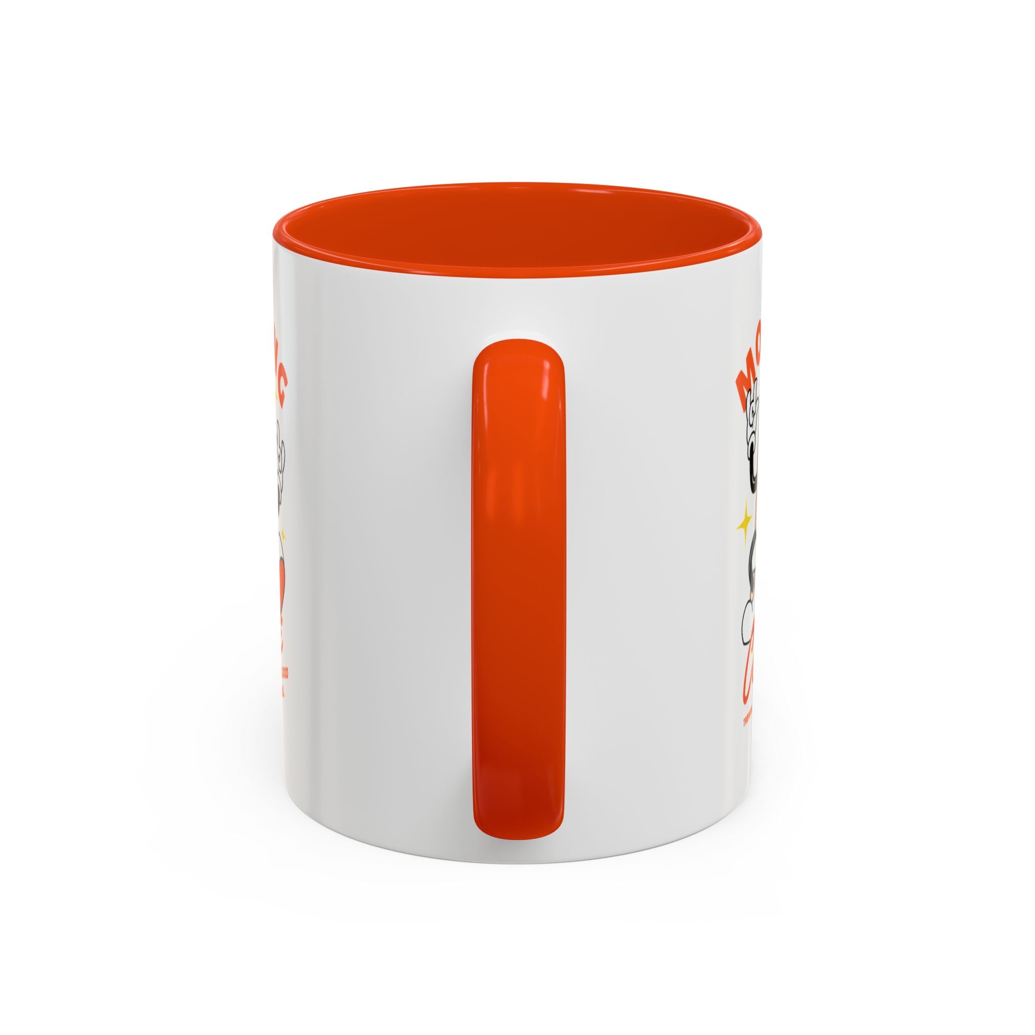 Morning Coffee Mug | Retro Cartoon Coffee Cup, Colorful Ceramic
