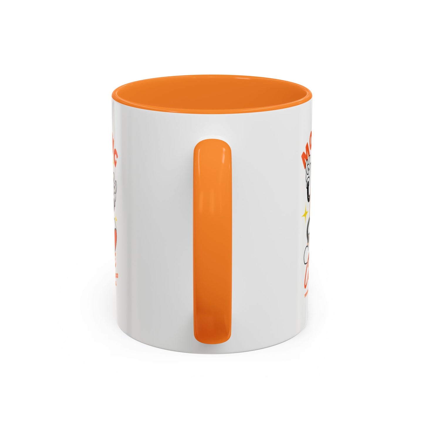 Morning Coffee Mug | Retro Cartoon Coffee Cup, Colorful Ceramic