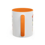 Morning Coffee Mug | Retro Cartoon Coffee Cup, Colorful Ceramic