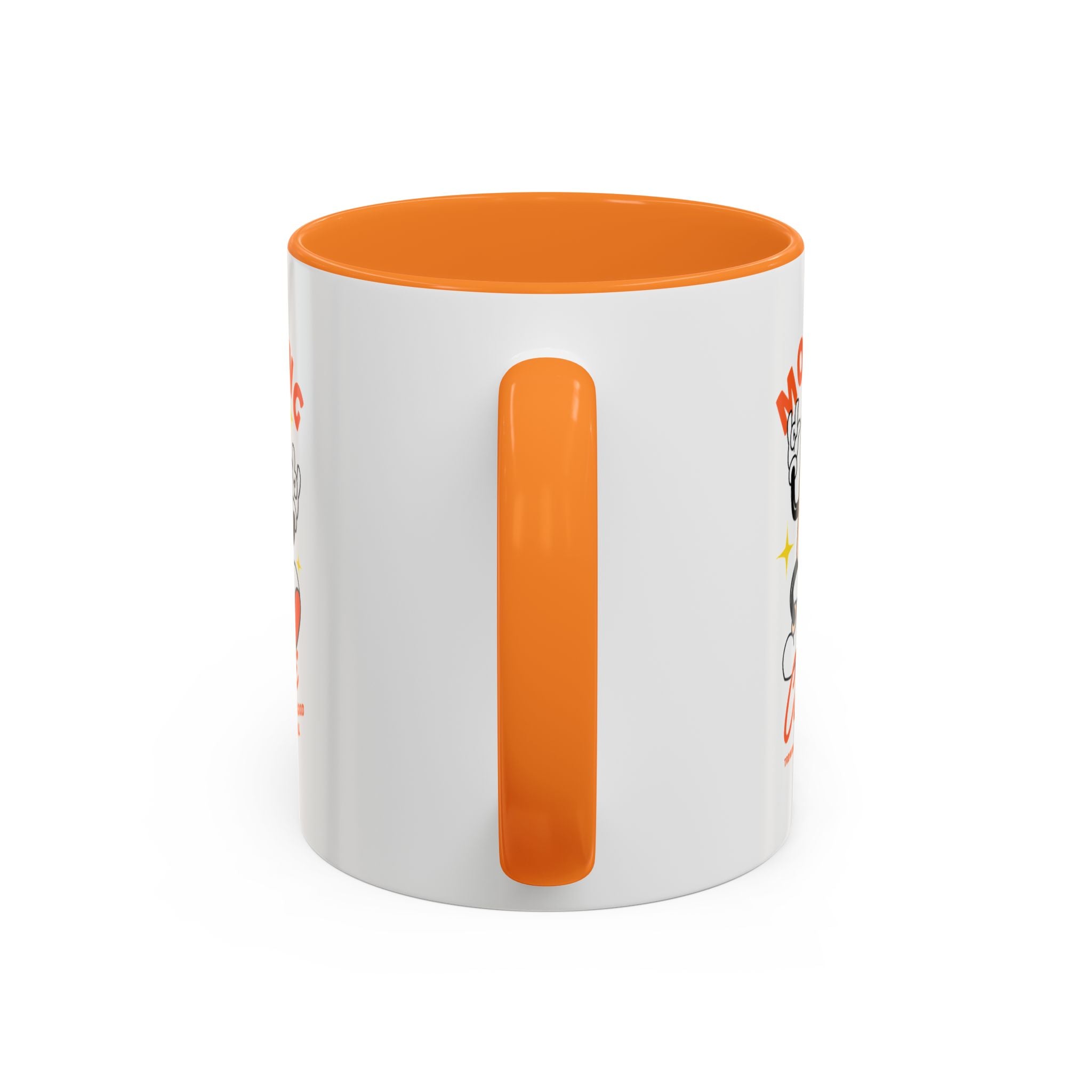 Morning Coffee Mug | Retro Cartoon Coffee Cup, Colorful Ceramic