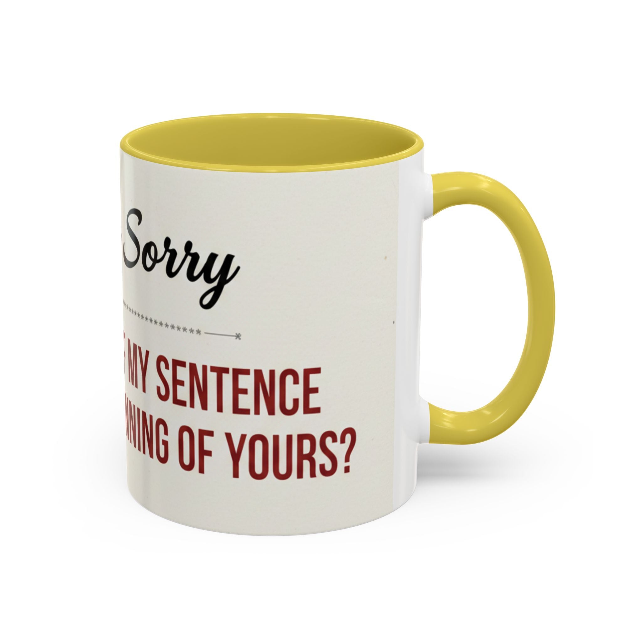 I'm Sorry Coffee Mug | Funny Sarcastic Witty Quote Mug