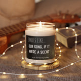 Our Song Scented Soy Candle, Romantic Gift for Couples