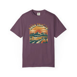 Road Trip '76 T-shirt | Vintage Camper Van Sunset Graphic