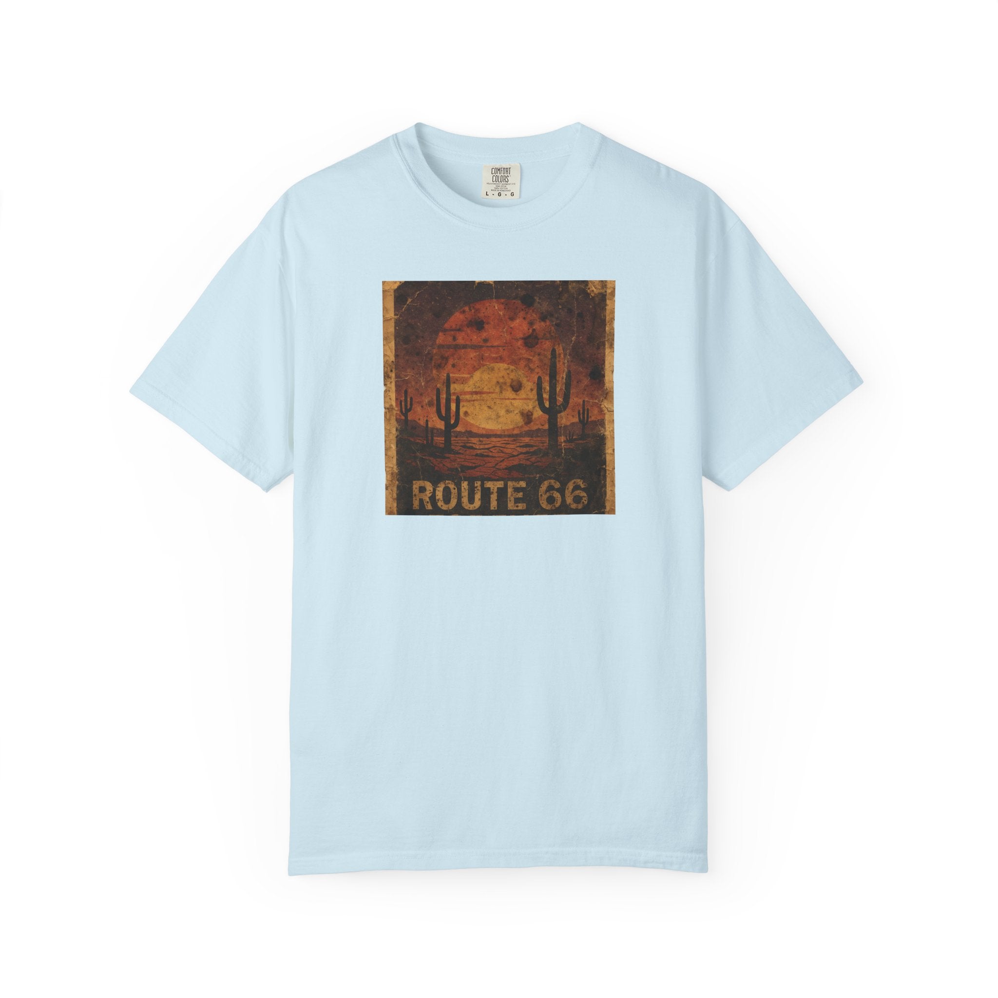 Route 66 Desert Sunset T-shirt | Vintage Road Trip Tee