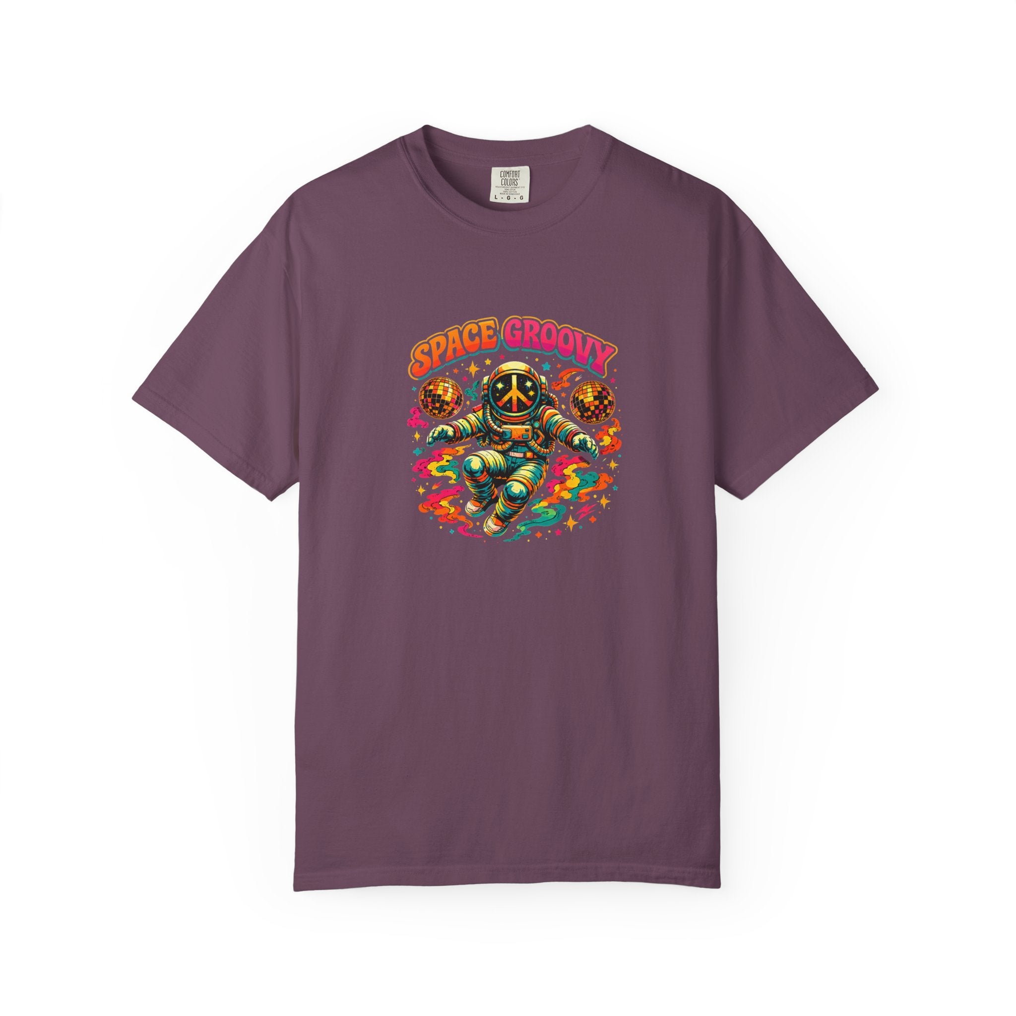 Space Groovy Astronaut T-shirt | Retro Psychedelic Space Art
