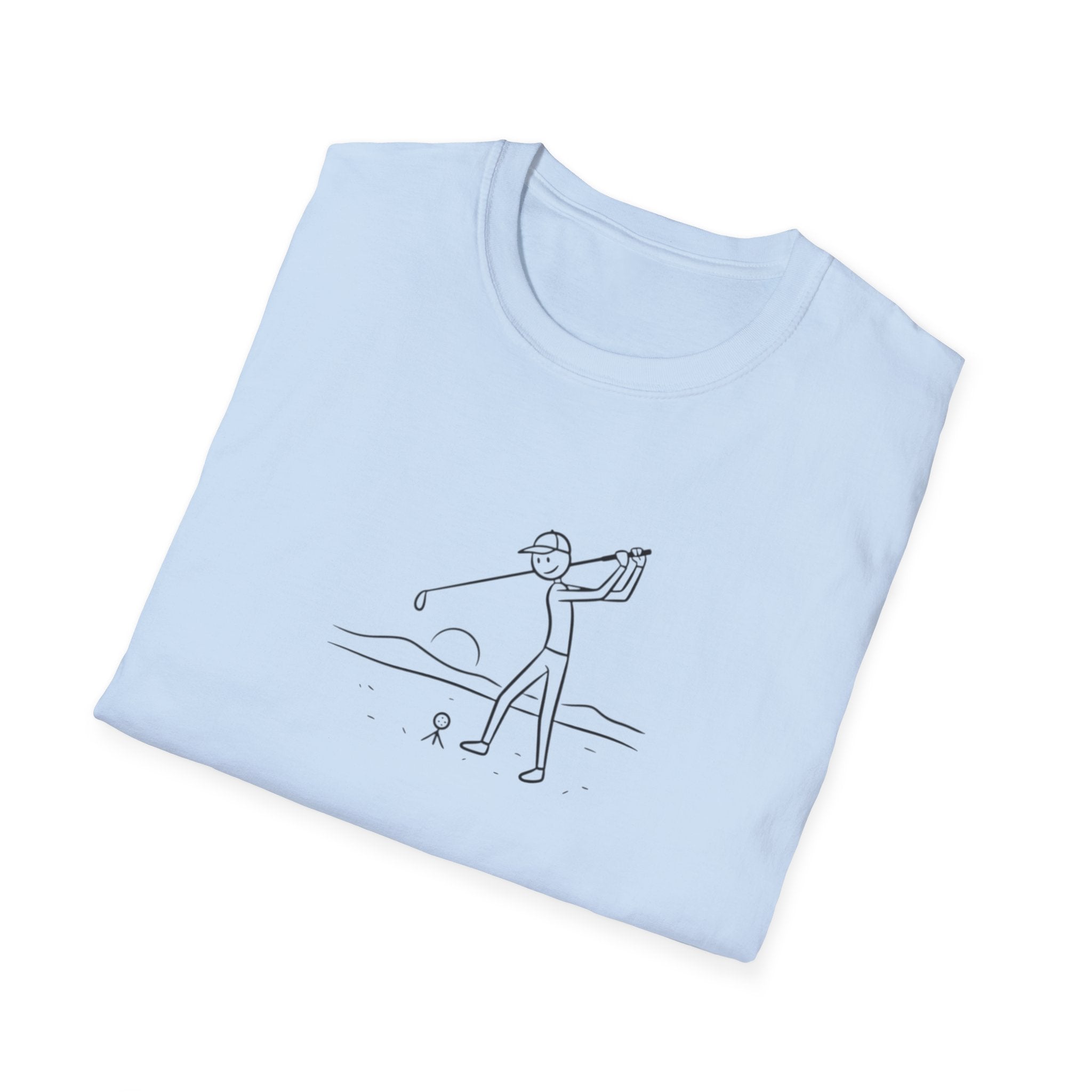 Timmy "The Wind-Stopper" McPar Stickman Golf Tee | T-Shirt