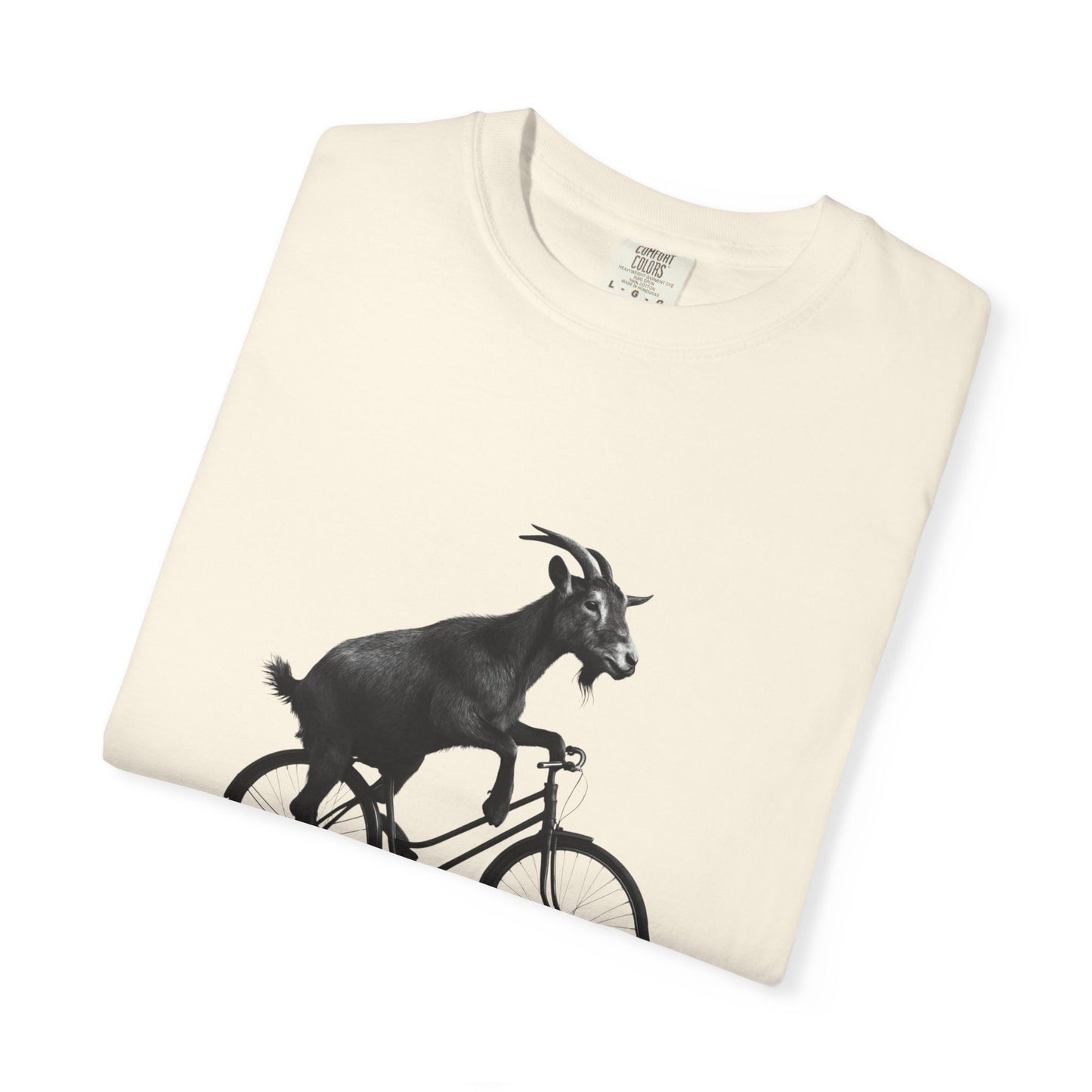 Goat Riding Bicycle T-shirt | Funny Animal Bike Tee