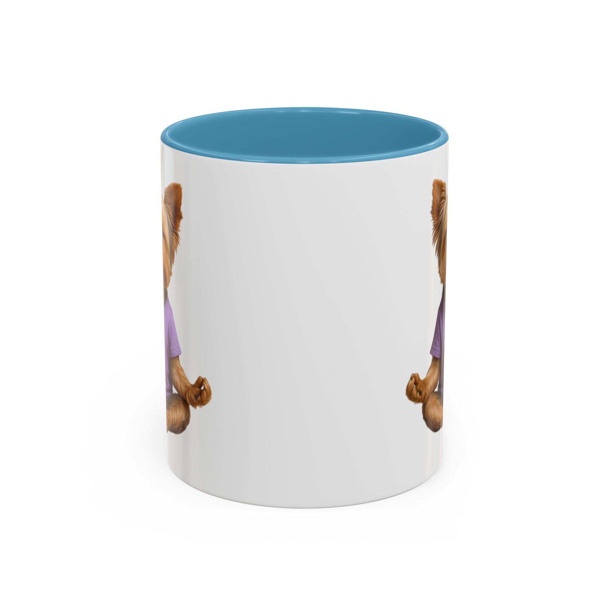 Meditating Yorkshire Terrier Mug | Accent Coffee Mug 11oz 15oz