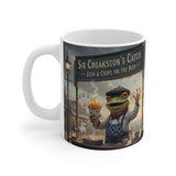 Sir Croakston's Catch Frog Fish and Chips Mug | Whimsical Seaside Illustration