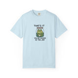 Glass Jar Frog Illustration T-shirt | Frog in Water Jar