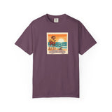 Capybara Patrol Sunset Surfing Capybara T-Shirt | Retro Beach Vibes