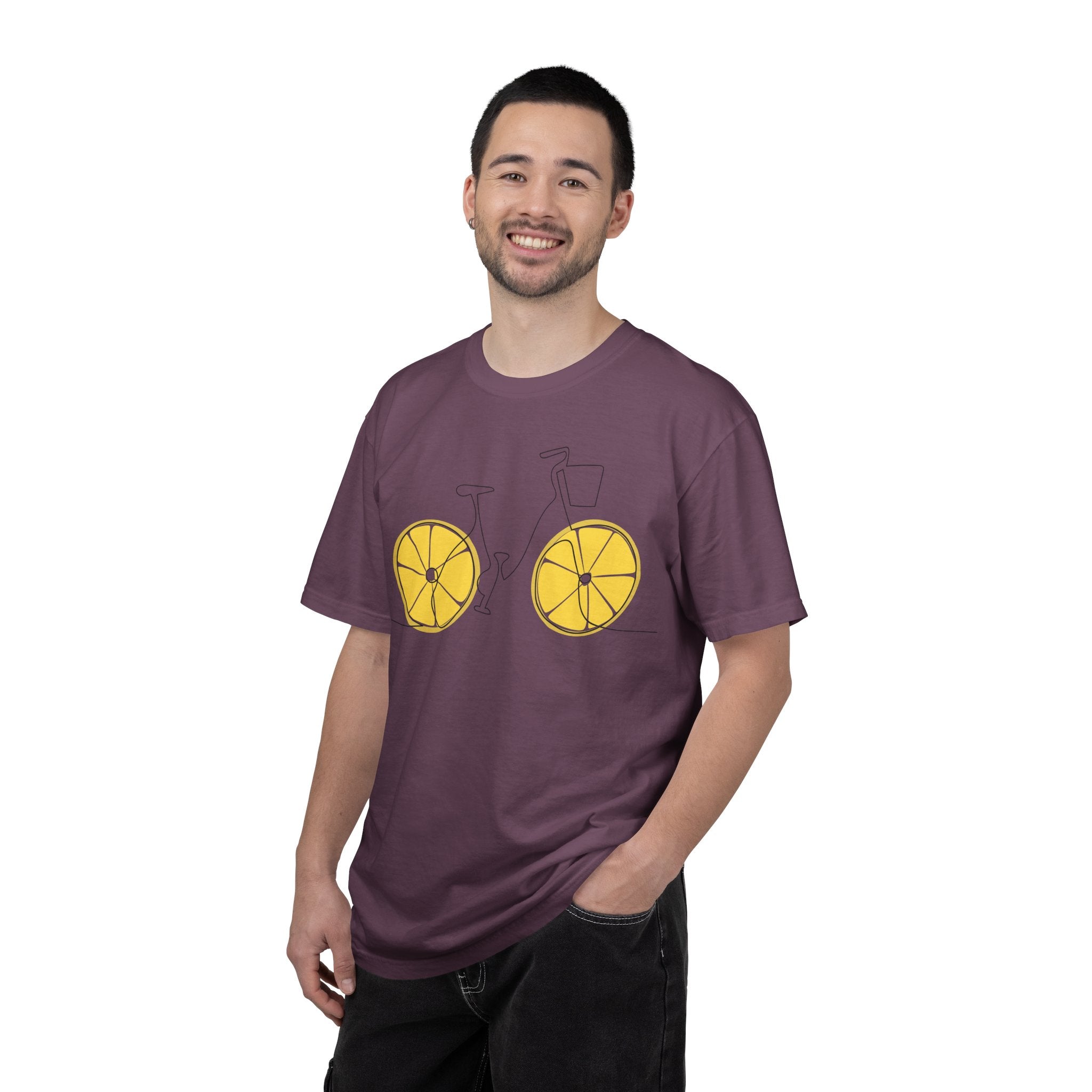Lemon Wheel Bicycle T-shirt | Citrus Bike Graphic Tee