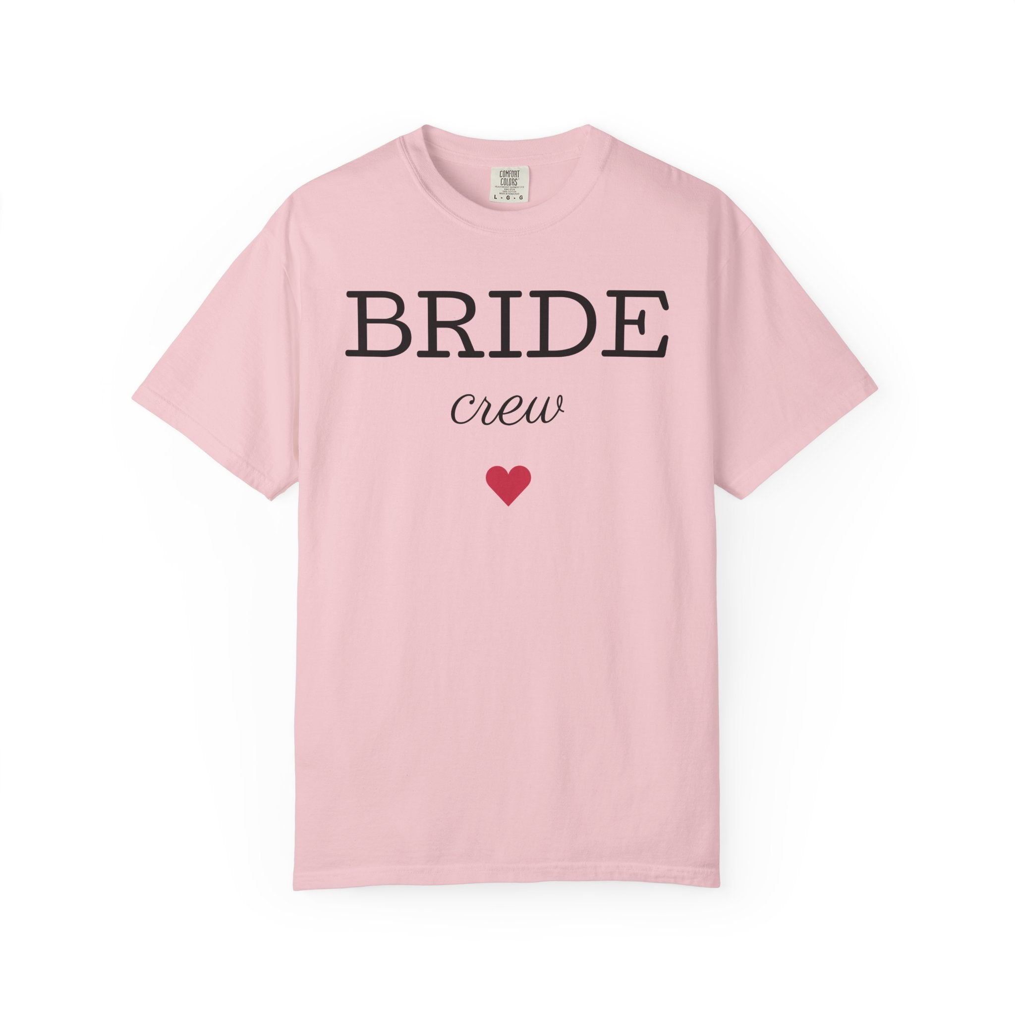 Bride Crew T-Shirt | Bachelorette Party Tee, Heart Bridesmaid Shirt