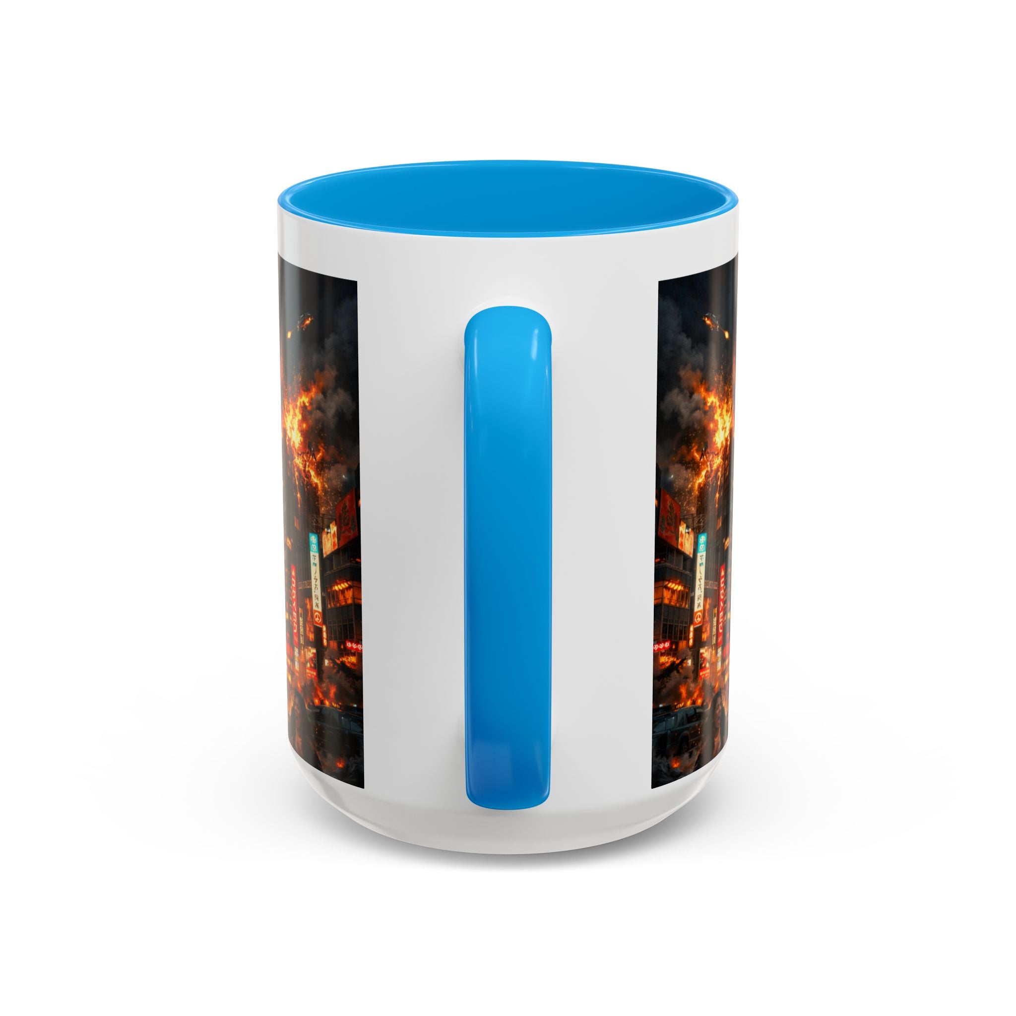 Catzilla Tokyo Cityscape Mug | Color Interior 11oz 15oz